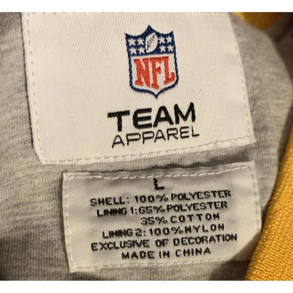 NFL 2009 Redskins Large Football Pullover REEBOK Jacket OLD INDIAN LOGO v Neck - Picture 4 of 6